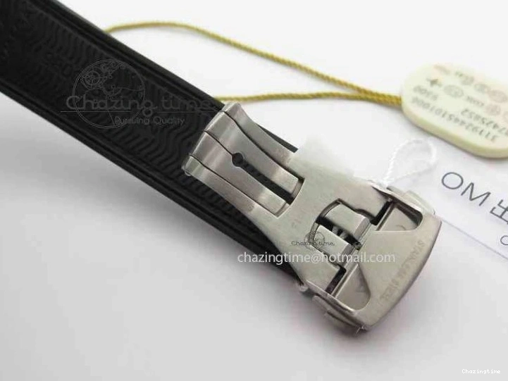 0217 Tailored Planet Ocean Master Chronometer SS OM 1:1 Best Edition Black Dial On Leather Strap A 8173